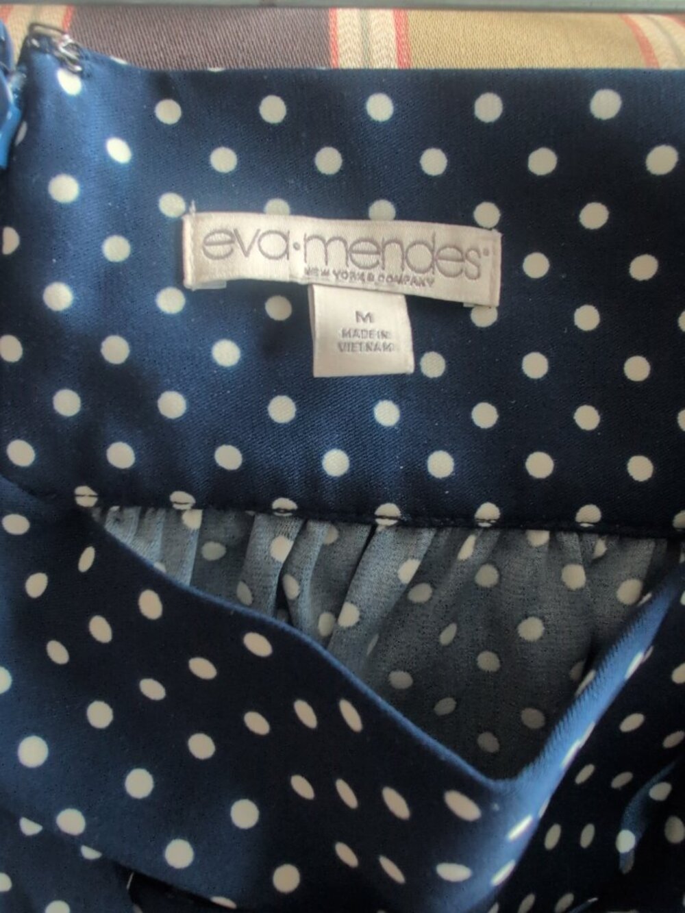Eva Mendes New York Company High Waist Wide Leg Pants Polka Dot Pattern Sz M - Picture 4 of 7